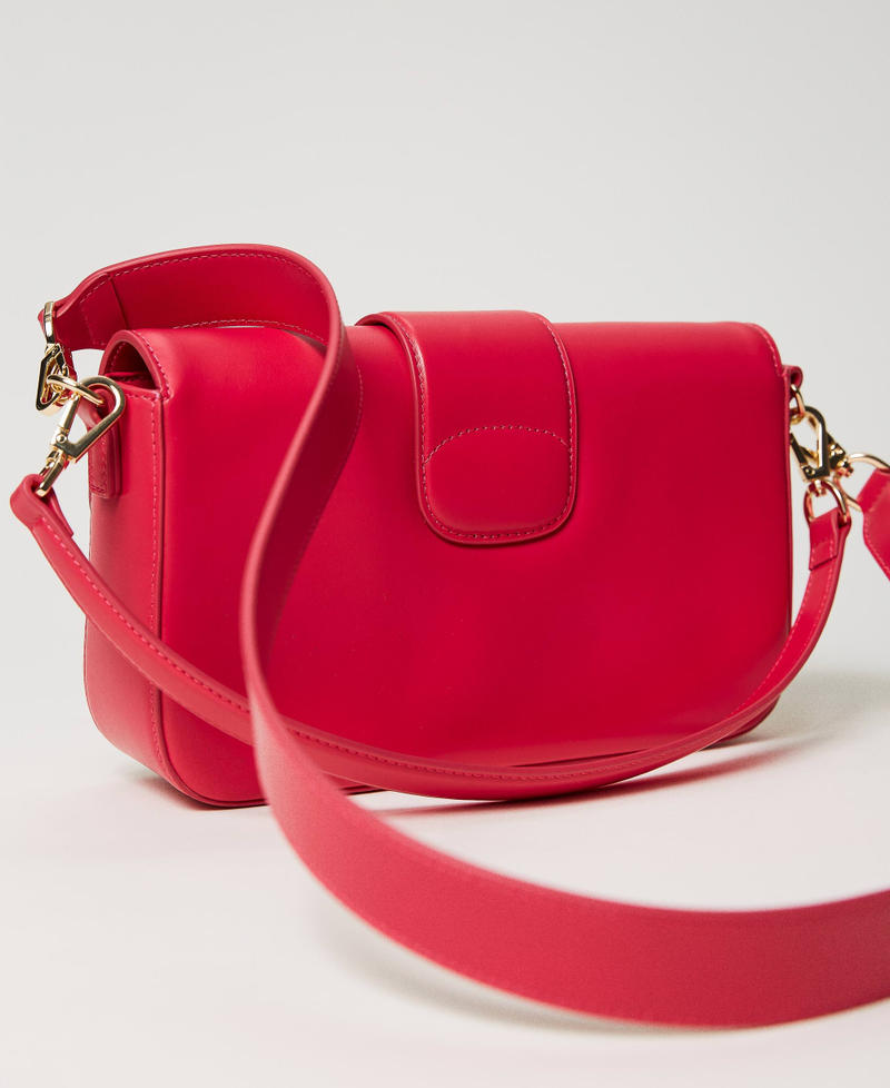 'Amie' leather shoulder bag "Bright Rose” Pink Woman 241TB7350-03