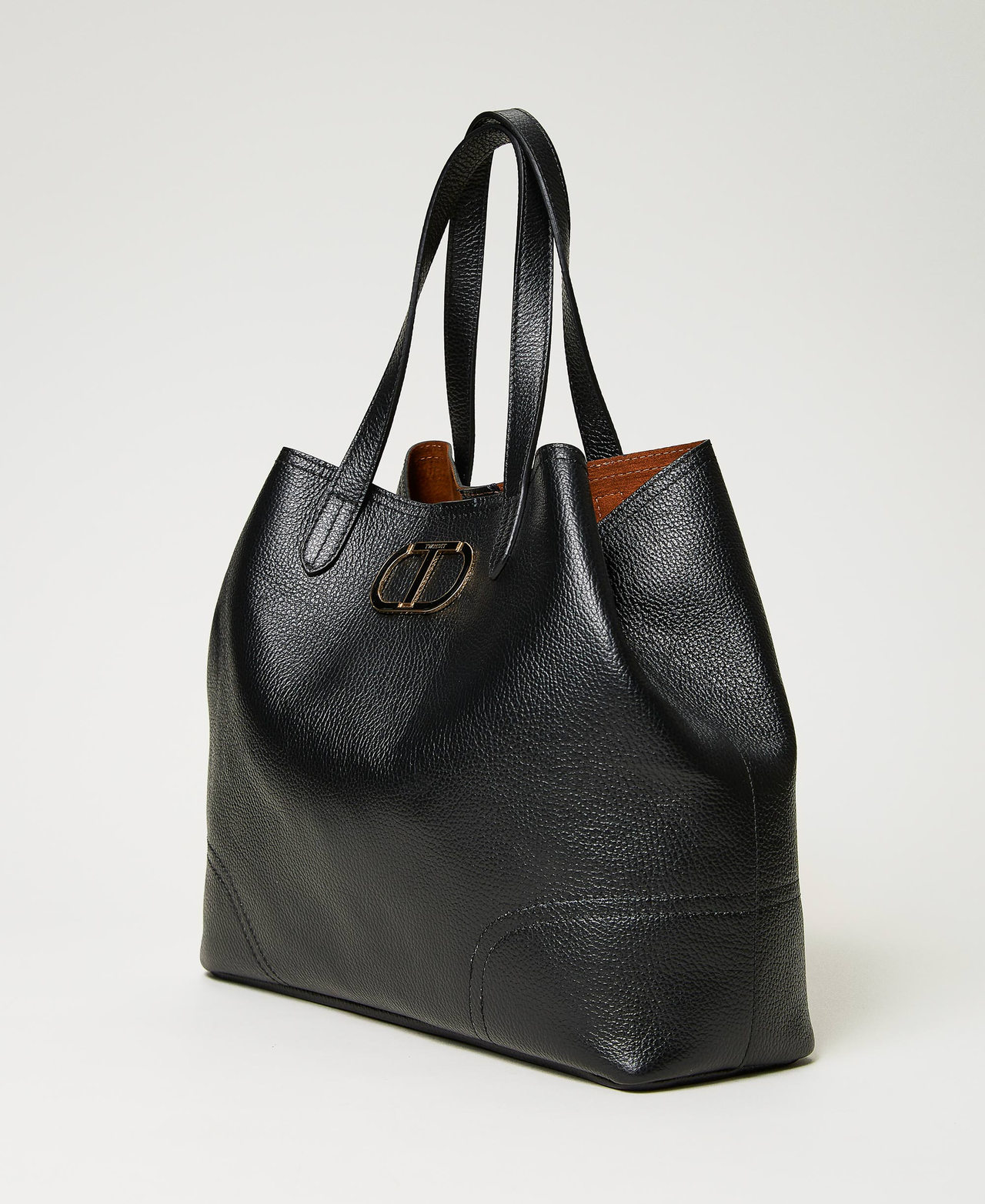 &lsquo;New York&rsquo; leather shopper Black Woman 241TB7390_00006_02