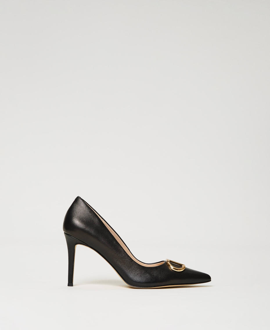 Zapatos de salón con Oval T Negro Mujer 241TCP120-01