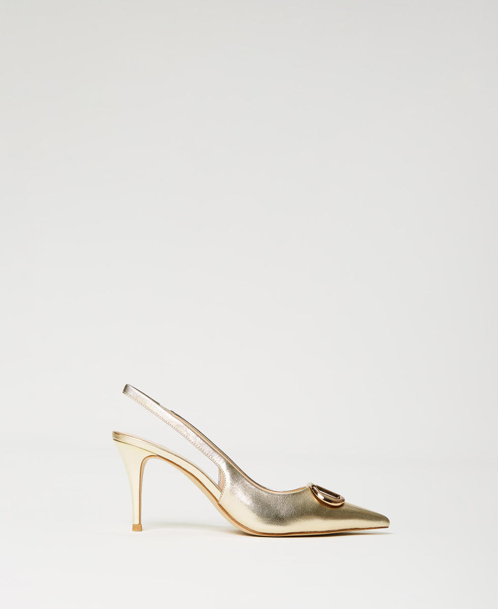 Yellow gold pumps on sale