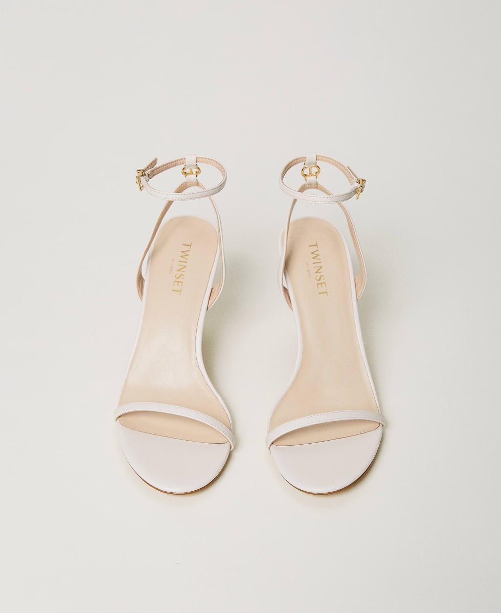 White t strap sandals discount