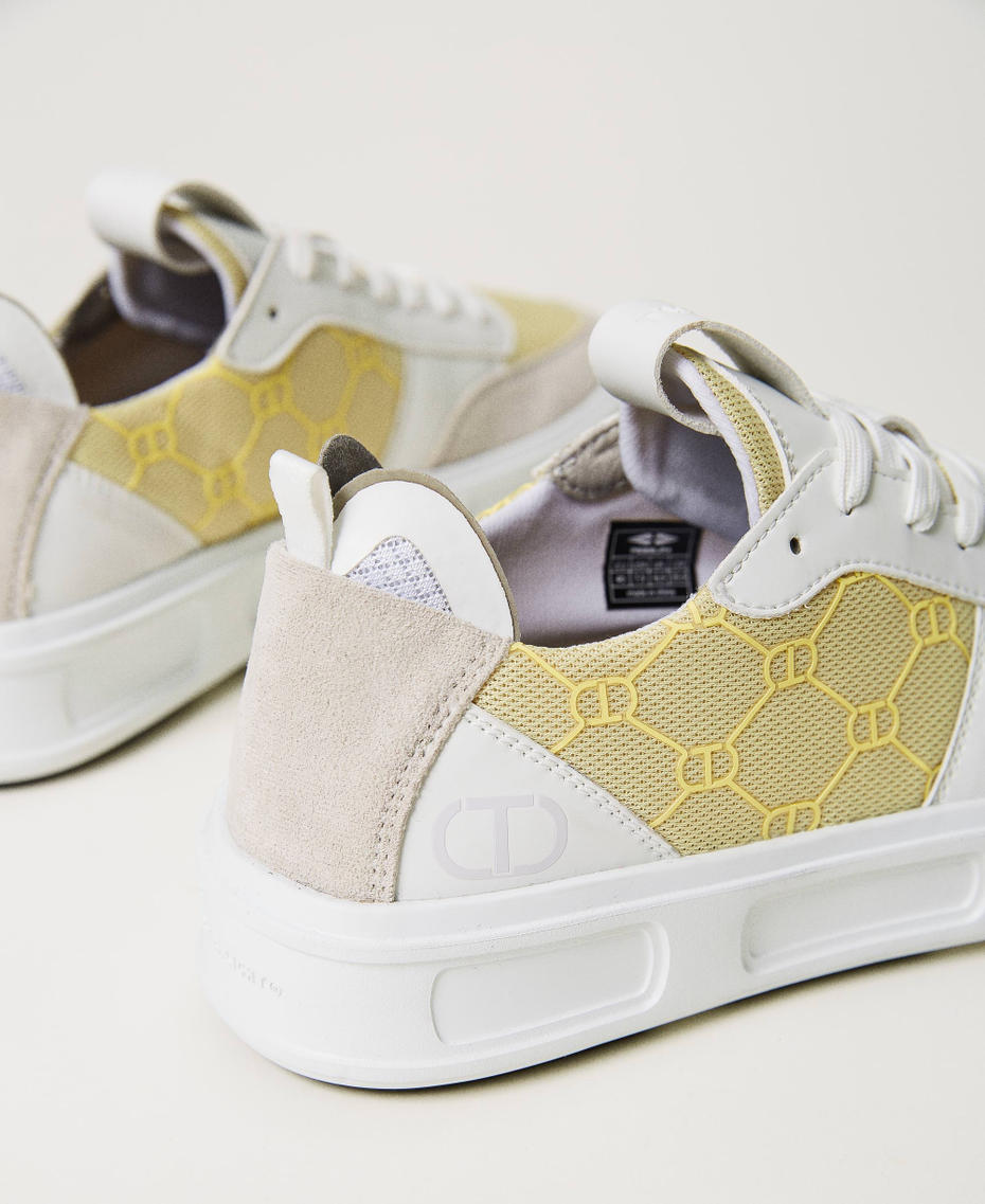 Sneakers Fessura con inserti a contrasto