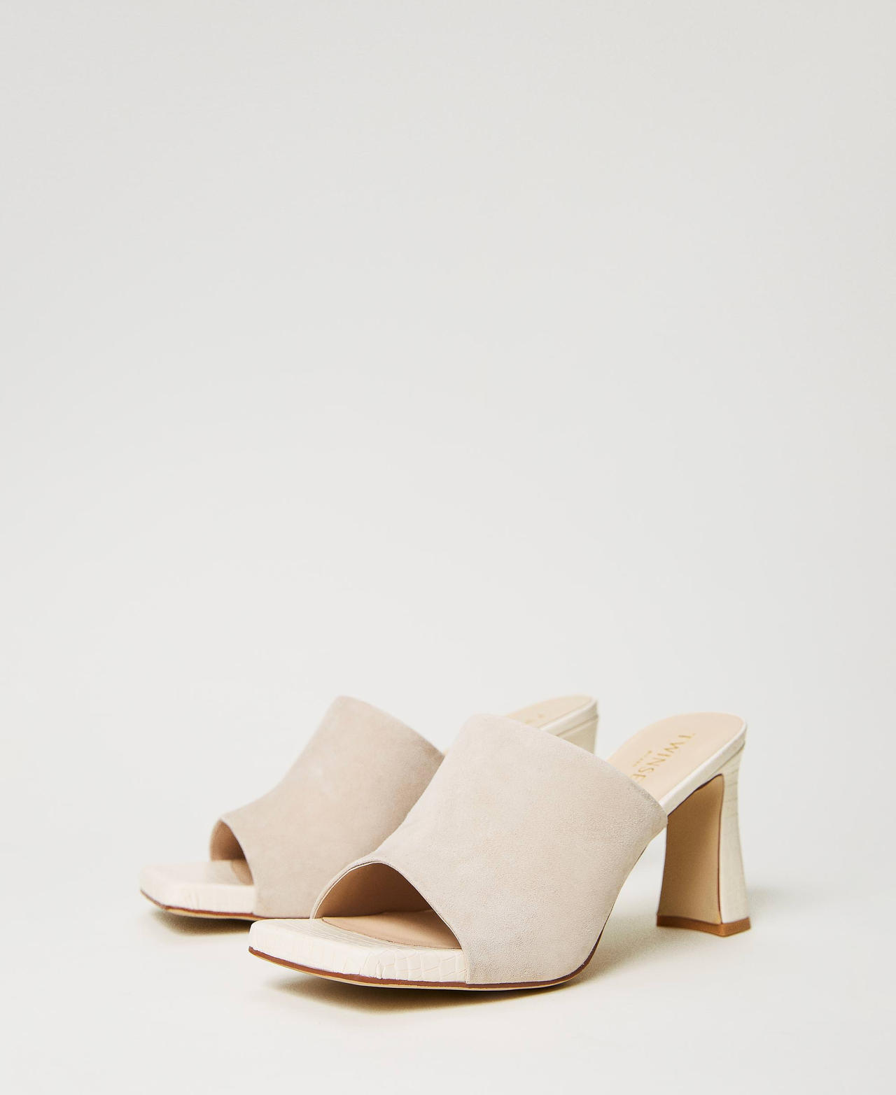 Suede mules Woman Beige TWINSET Milano