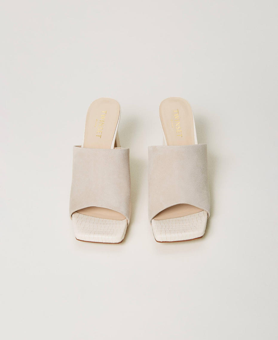 Suede mules
