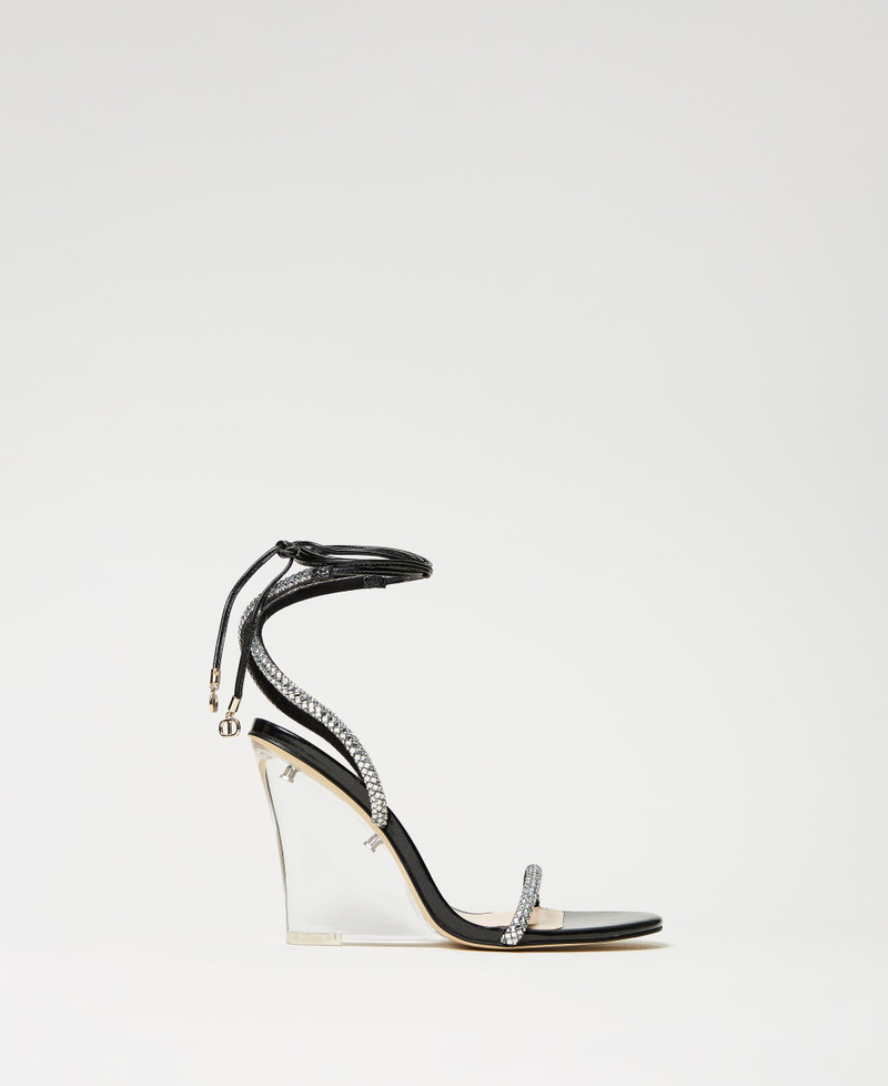 CUSHIONAIRE Sandália Feminina De Strass Athena + Espuma