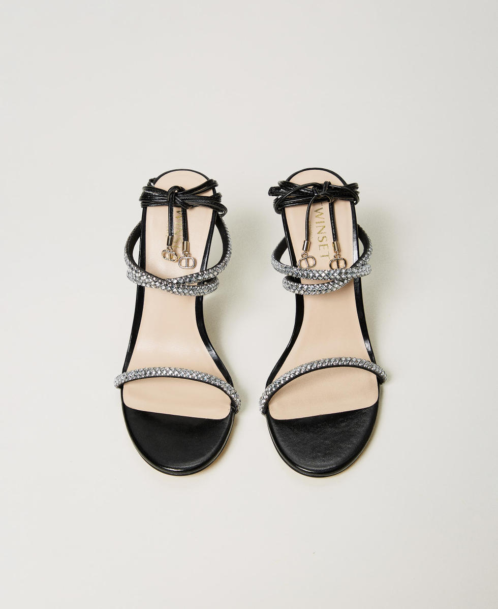 Sandali zeppa strass on sale