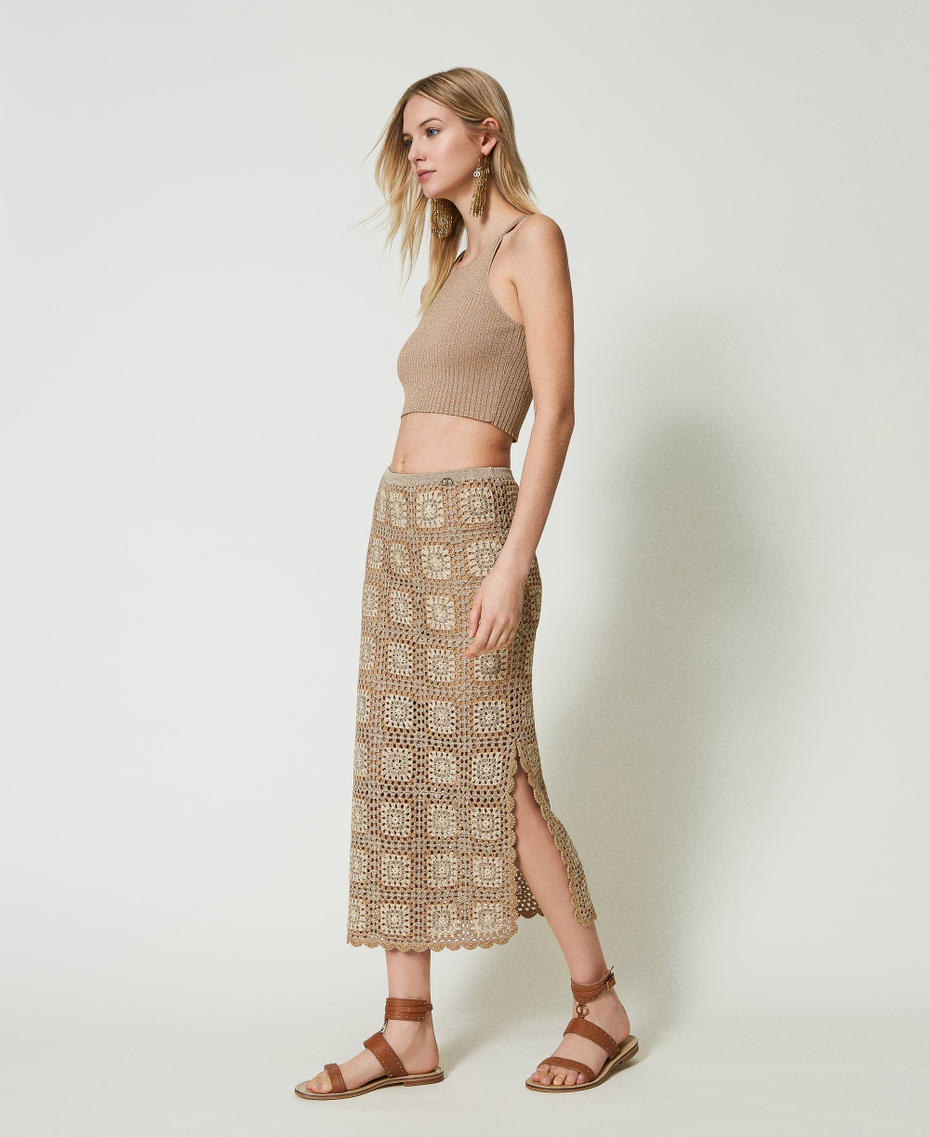 Sandali flat in pelle con borchie