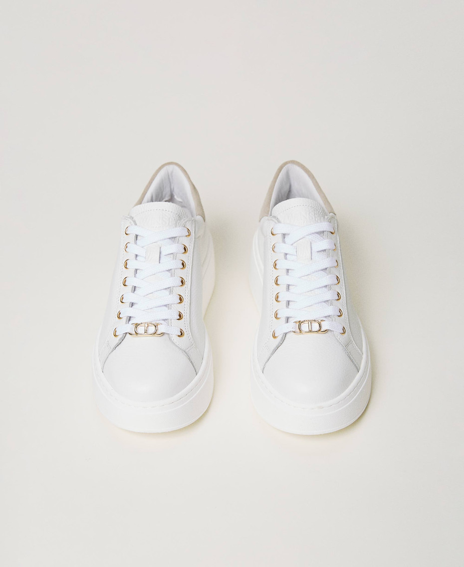 Baskets Femme Simili Cuir Avec Paillettes Et Dos Doré - Taille 40 - Neuf Sans Emballage