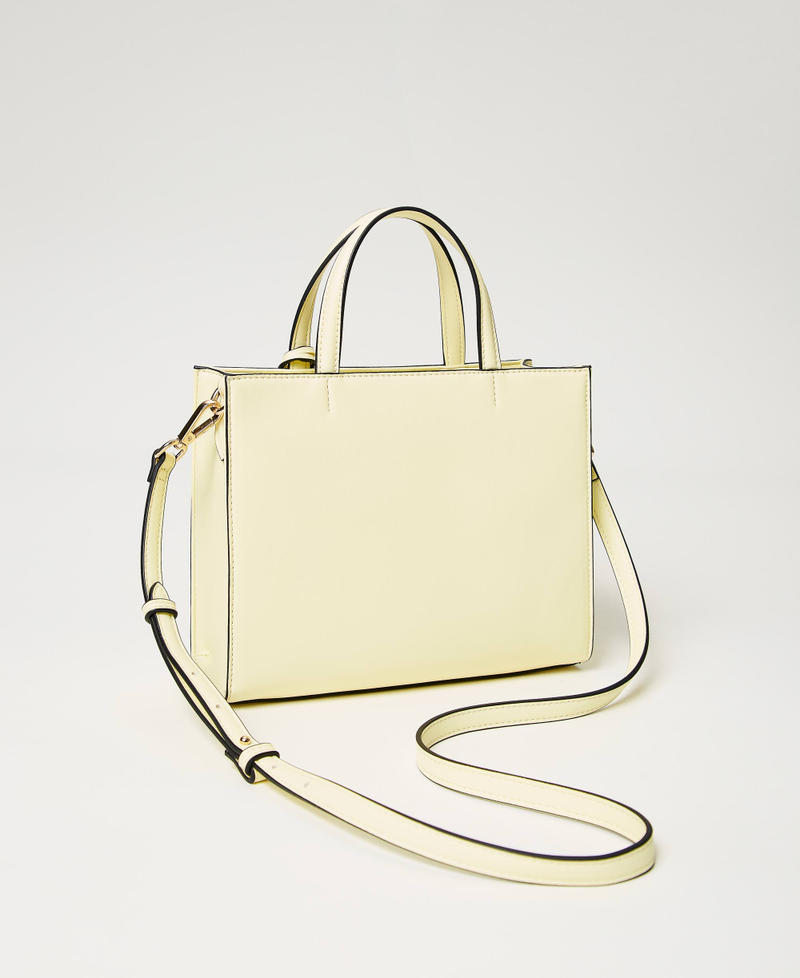 Shoulder bag with Oval T and tassel "Celandine&rdquo; Yellow Woman 241TD8022_07010_03