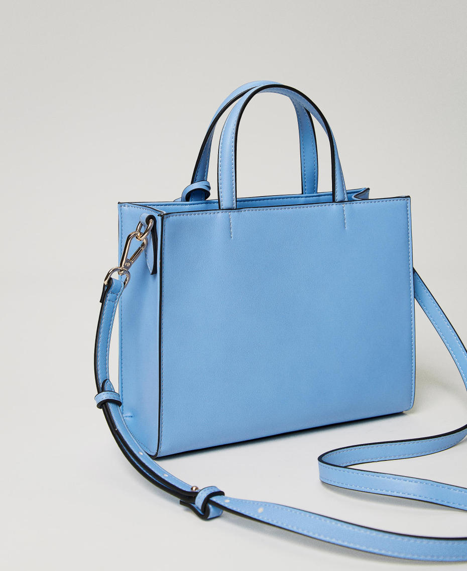 Borsa a tracolla con Oval T e nappa