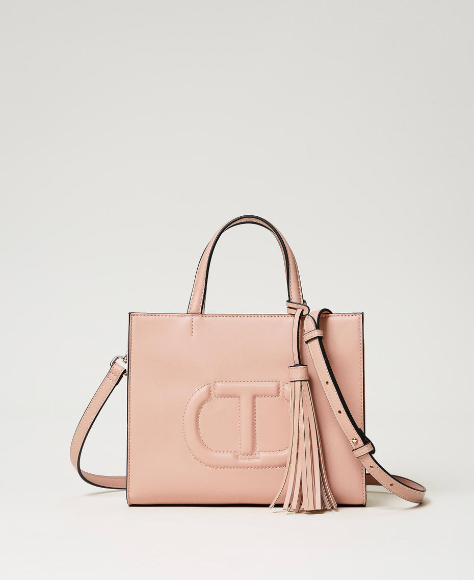 Borsa Donna Elegante Con Ciondolo Nappa - Pelle PU - Tracolla Regolabile - Rosa