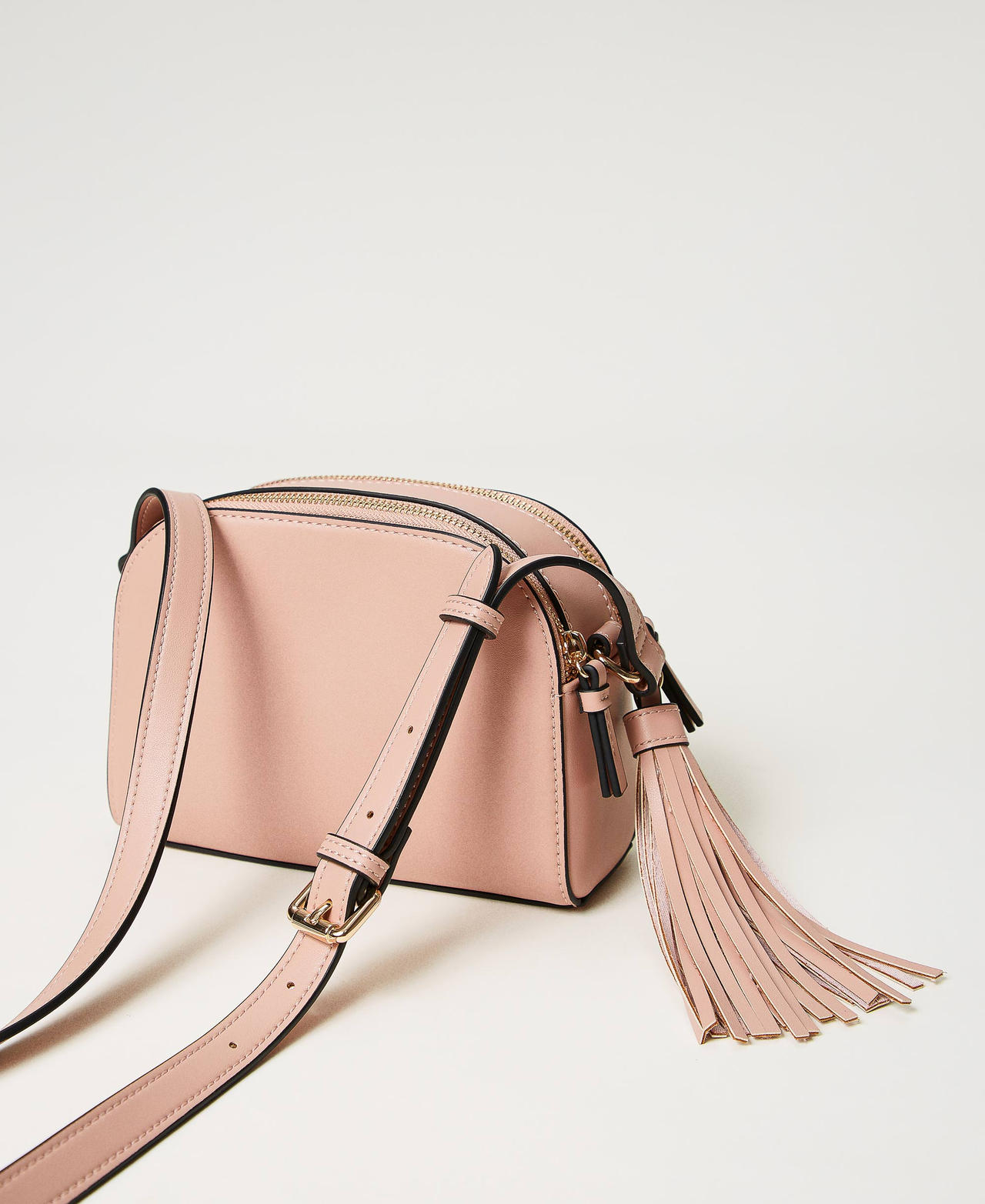 Borsa a tracolla piccola con Oval T e nappa