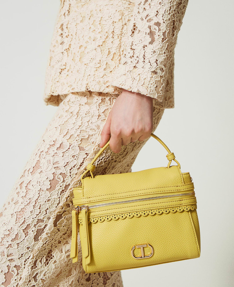 Small yellow handbag best sale