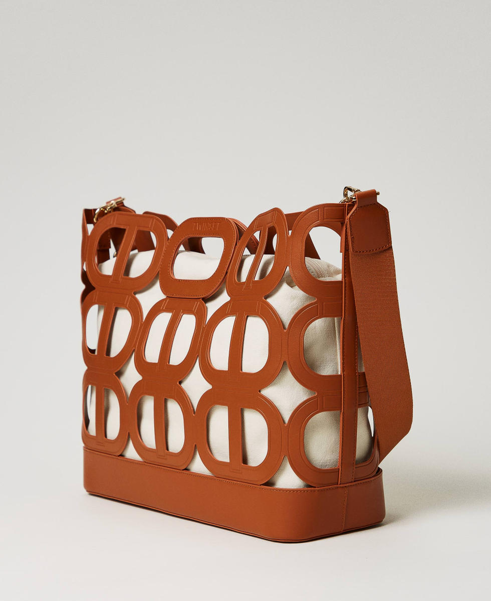 ‘Lila’ openwork shopper with Oval T