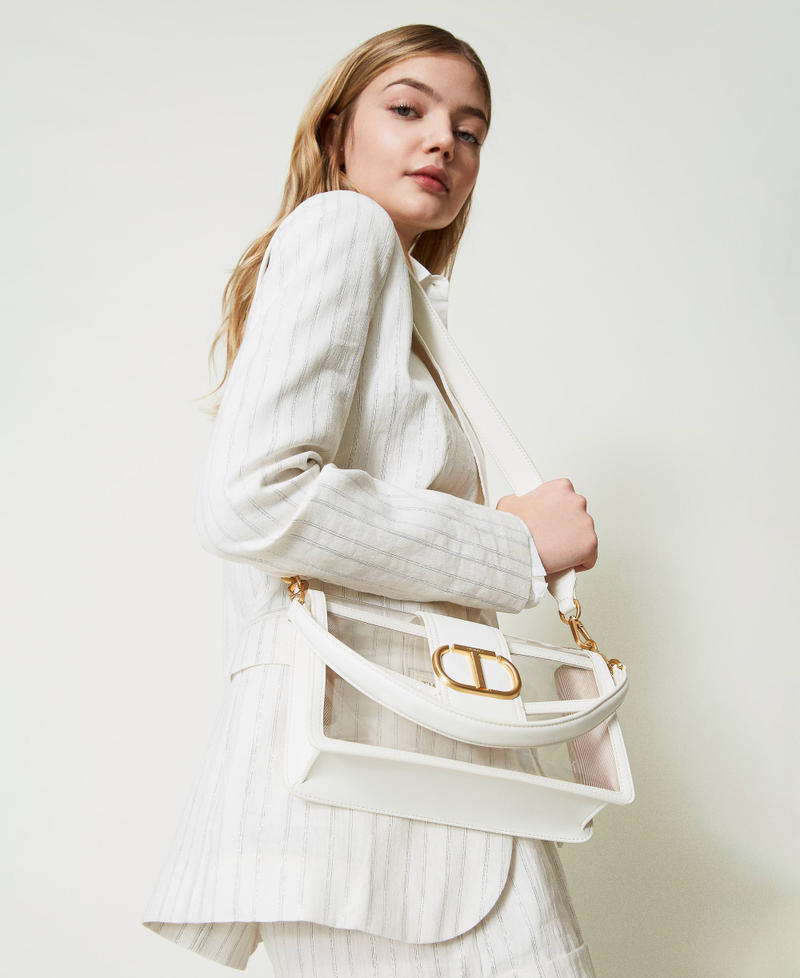 'Amie’ PVC shoulder bag White Woman 241TD8080-0S