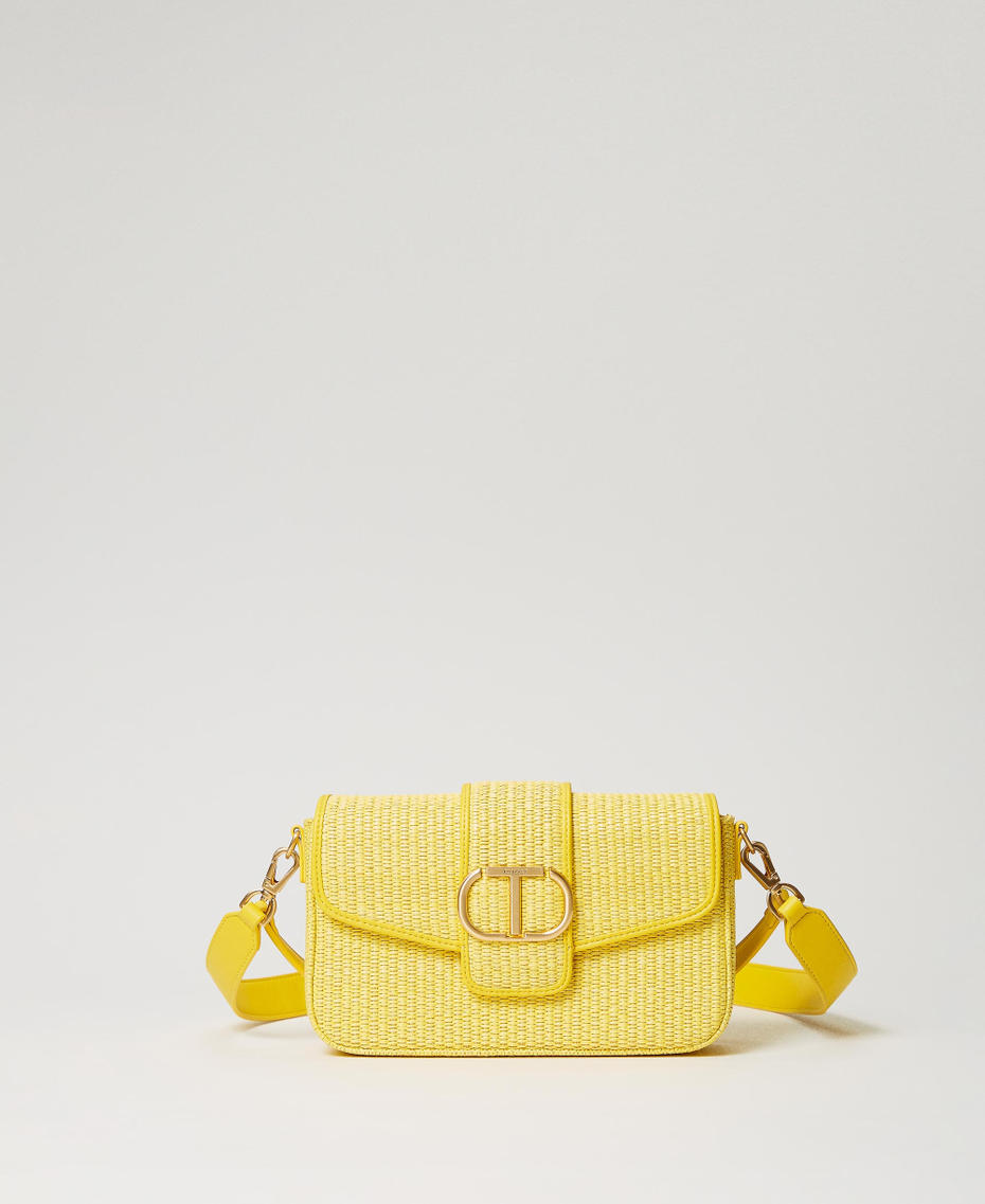 Borsa a tracolla 'Amie' in rafia Giallo "Celandine" Donna 241TD8090_07010_01
