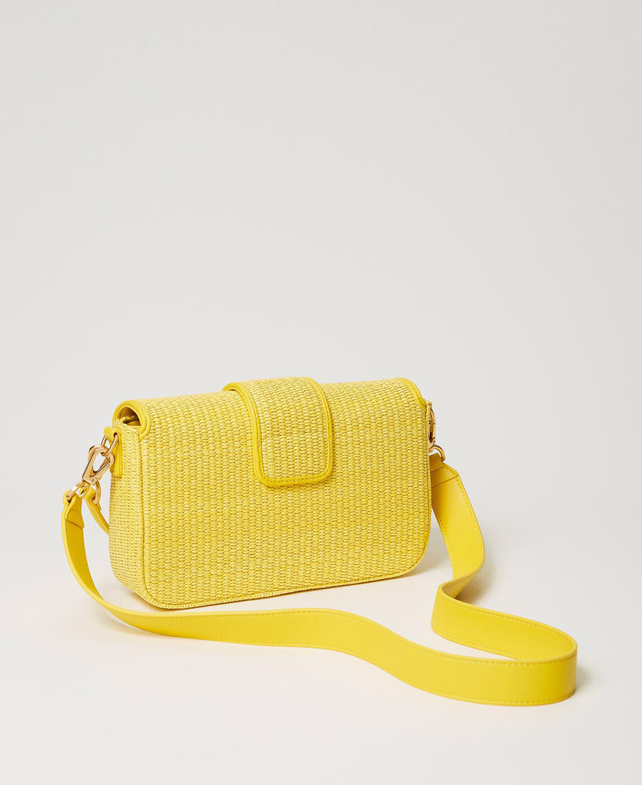 Borsa a tracolla 'Amie' in rafia Giallo "Celandine" Donna 241TD8090_07010_03