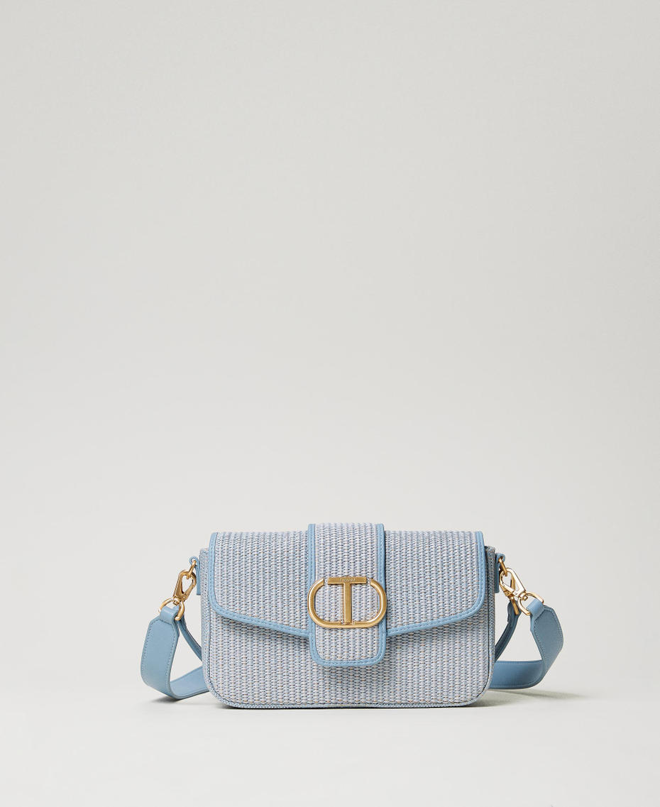 Borsa a tracolla 'Amie' in rafia Azzurro "Clear Sky" Donna 241TD8090_11542_01