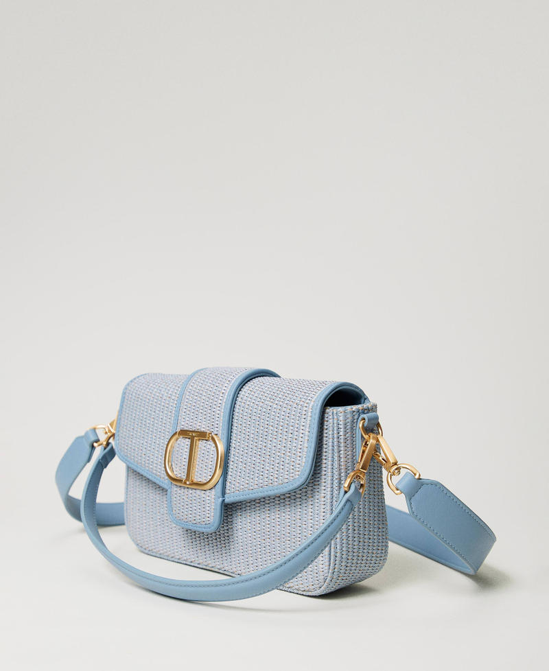 Borsa a tracolla 'Amie' in rafia Azzurro "Clear Sky" Donna 241TD8090_11542_02