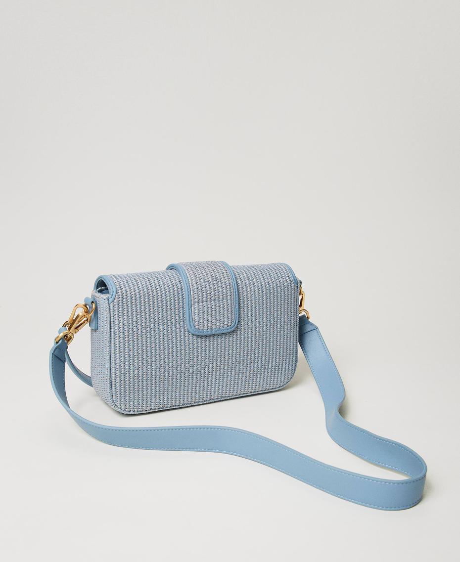 Borsa a tracolla 'Amie' in rafia Azzurro "Clear Sky" Donna 241TD8090_11542_03