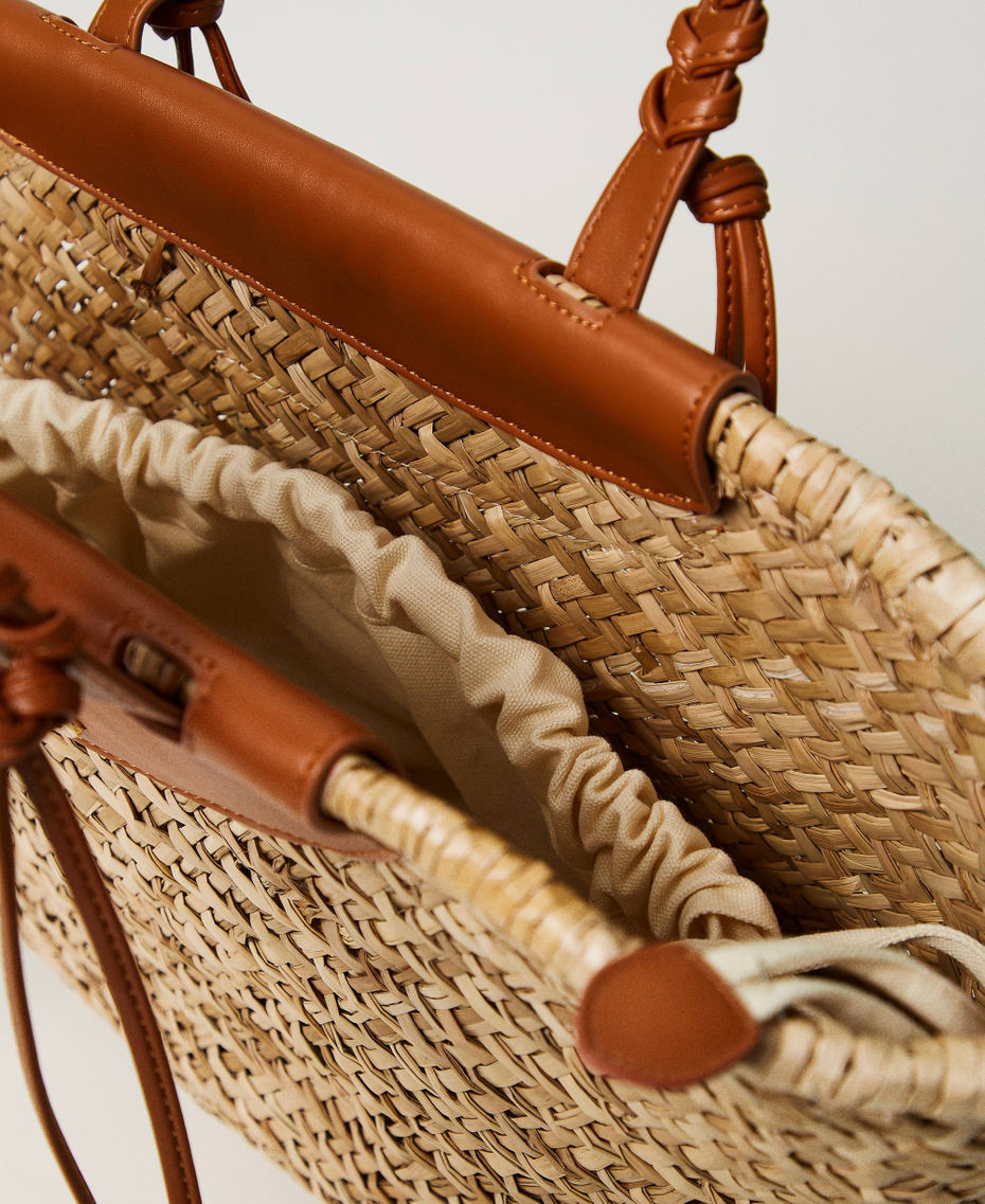 Borsa Tote In Paglia Intrecciata A Mano Per Donna BUBU - Design Originale, Fodera In Poliestere, Per Vacanze