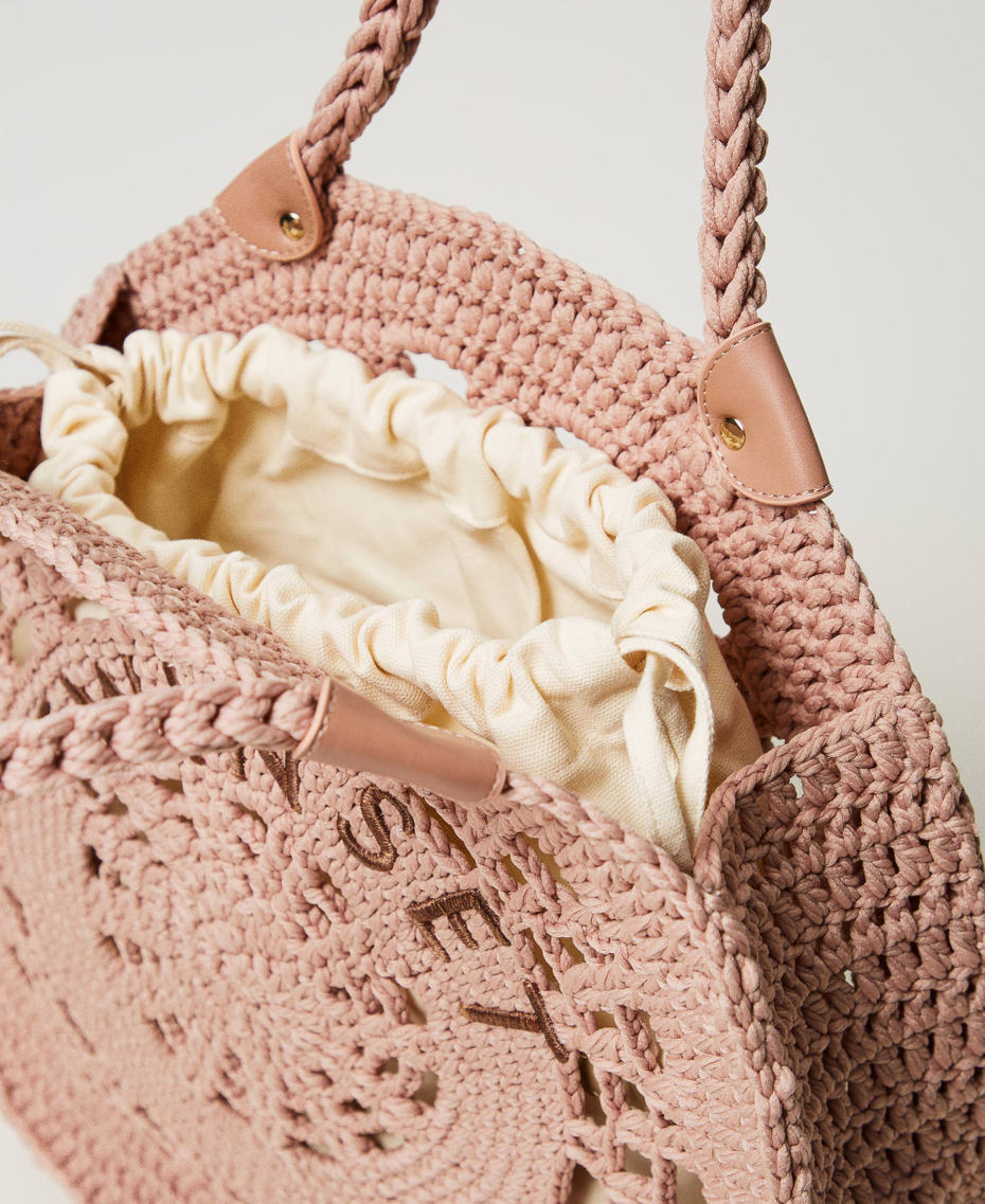 Cabas « Portofino » en crochet avec logo
