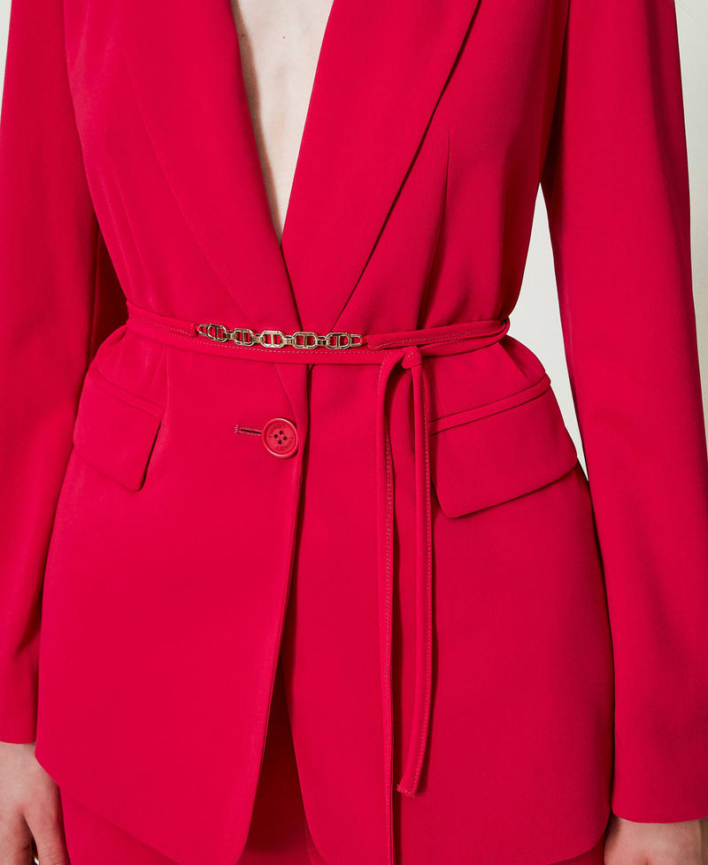 Blazer avec ceinture siglée