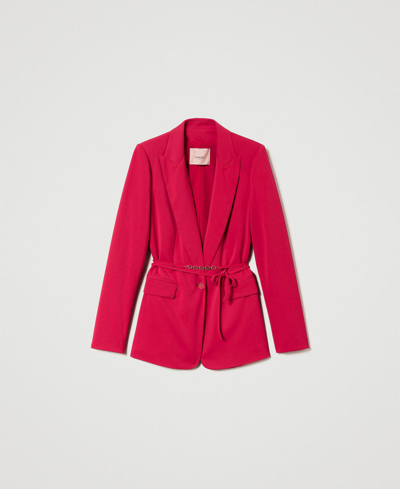 Blazer avec ceinture siglée