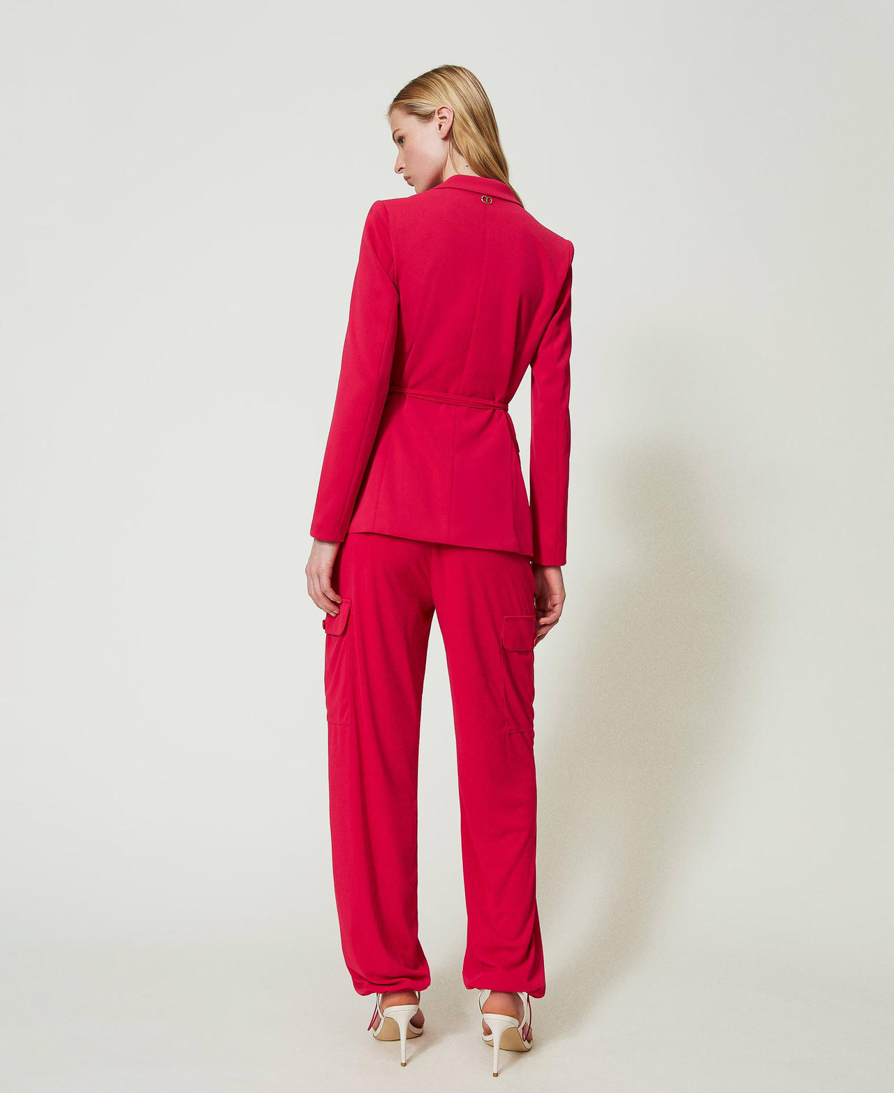 Cargo trousers with drawstring