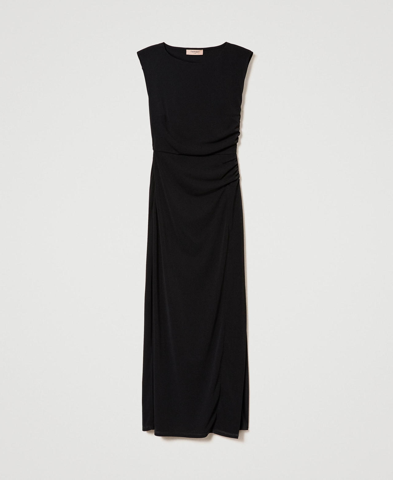 Robe longue avec fronce