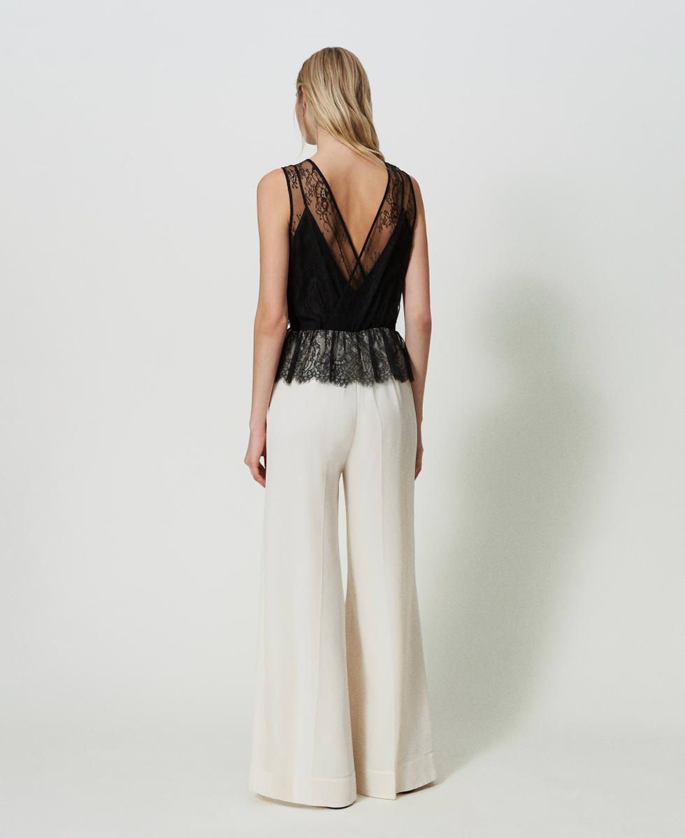 Black wide leg jumpsuit cheap