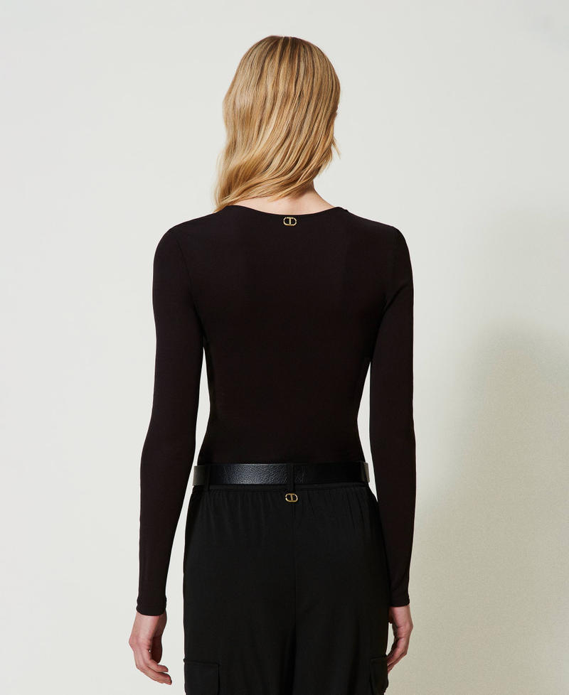 Long sleeve bodysuit with knot