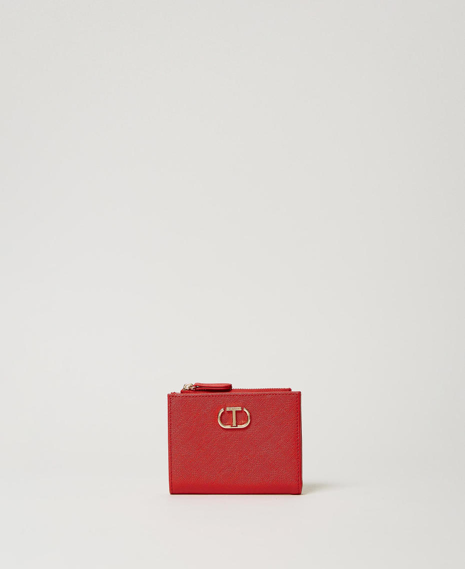 Small Oval T wallet Lacquer Red Woman 241TH7011_00678_01