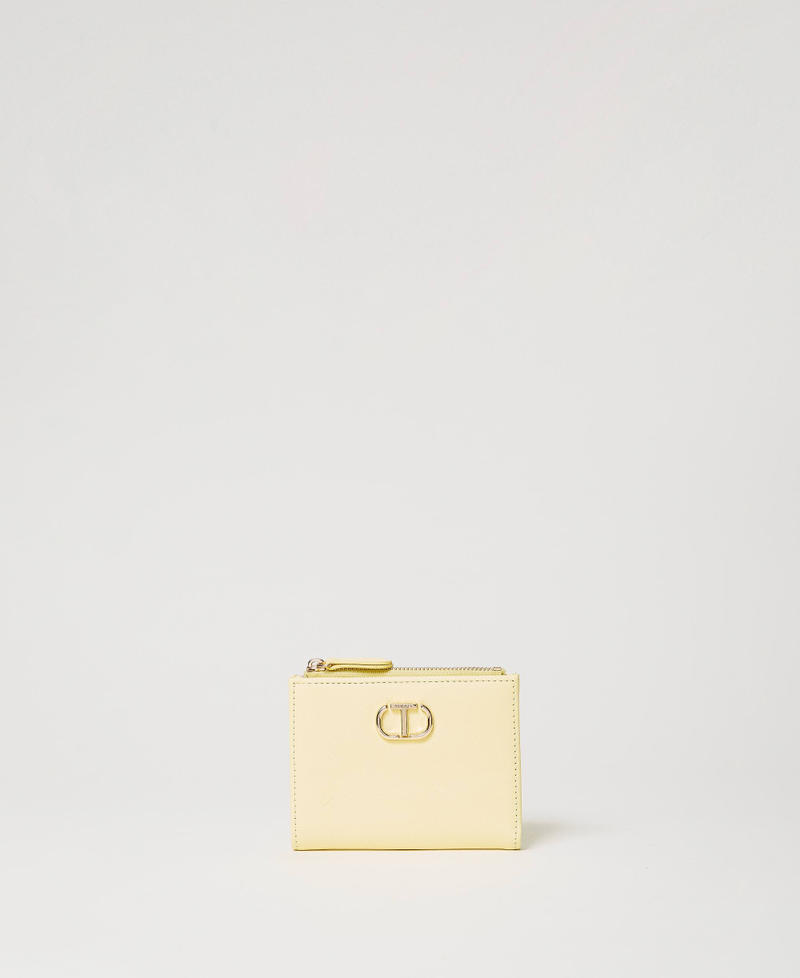 Small Oval T wallet &ldquo;Light Lemon&rdquo; Yellow Woman 241TH7011_04615_01