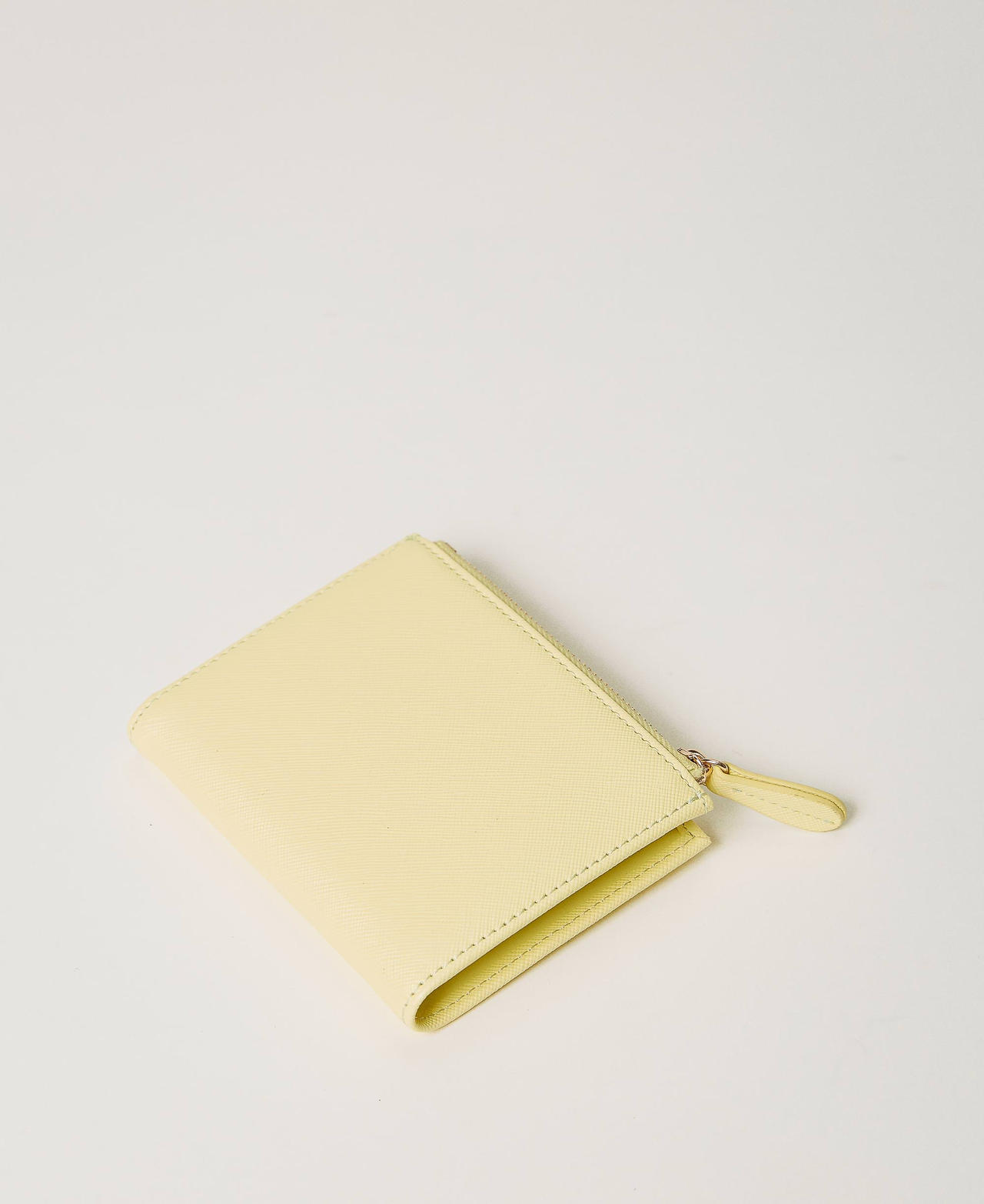 Petit portefeuille avec Oval T Jaune « Light Lemon » Femme 241TH7011-02