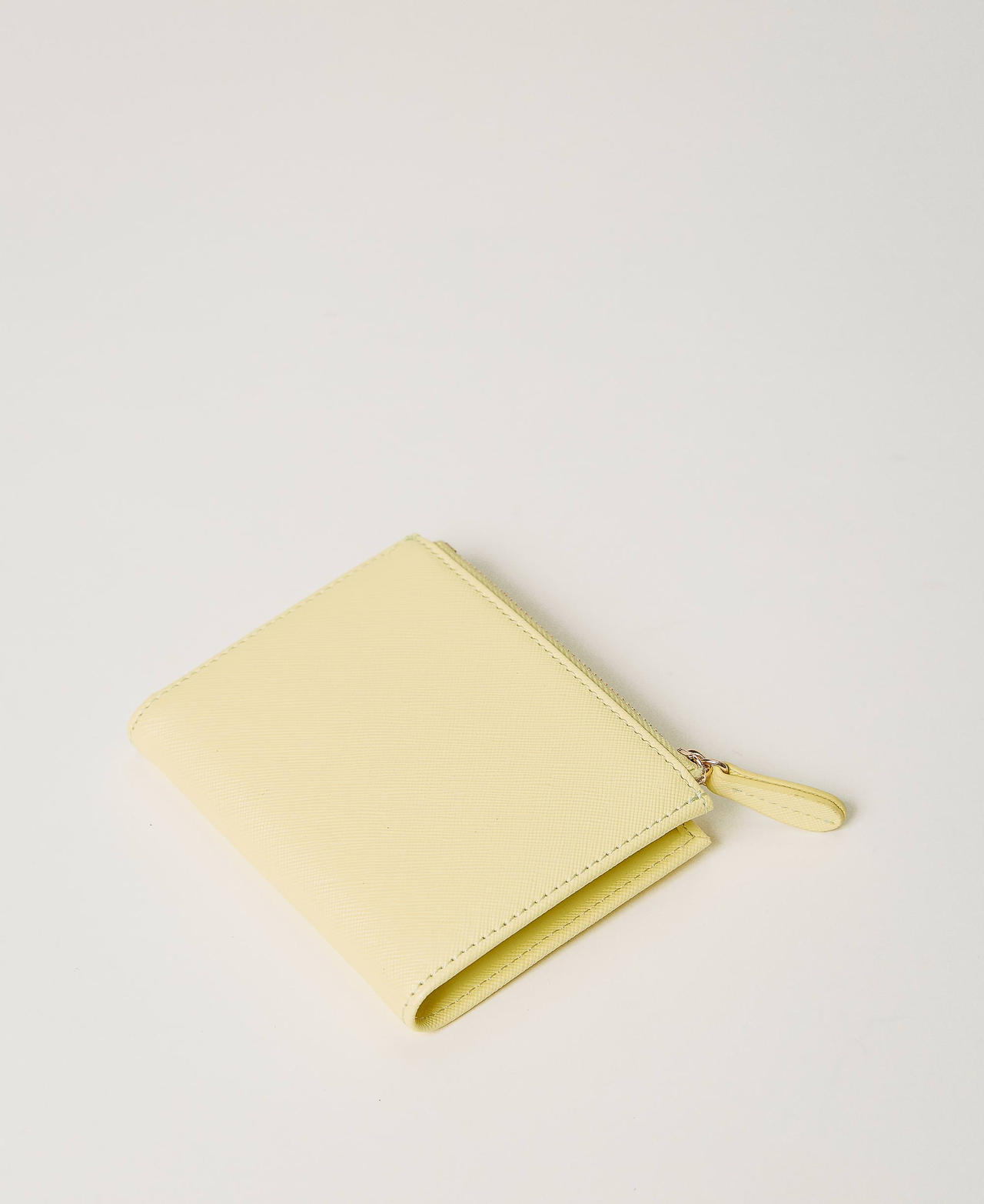 Small Oval T wallet &ldquo;Light Lemon&rdquo; Yellow Woman 241TH7011_04615_02