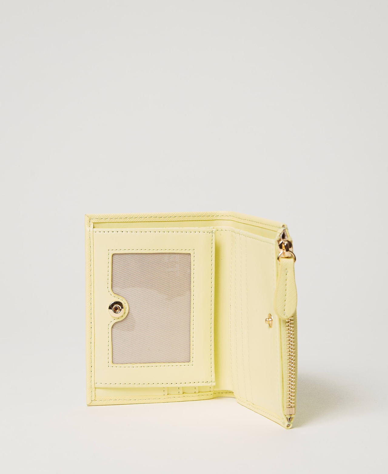 Small Oval T wallet &ldquo;Light Lemon&rdquo; Yellow Woman 241TH7011_04615_03
