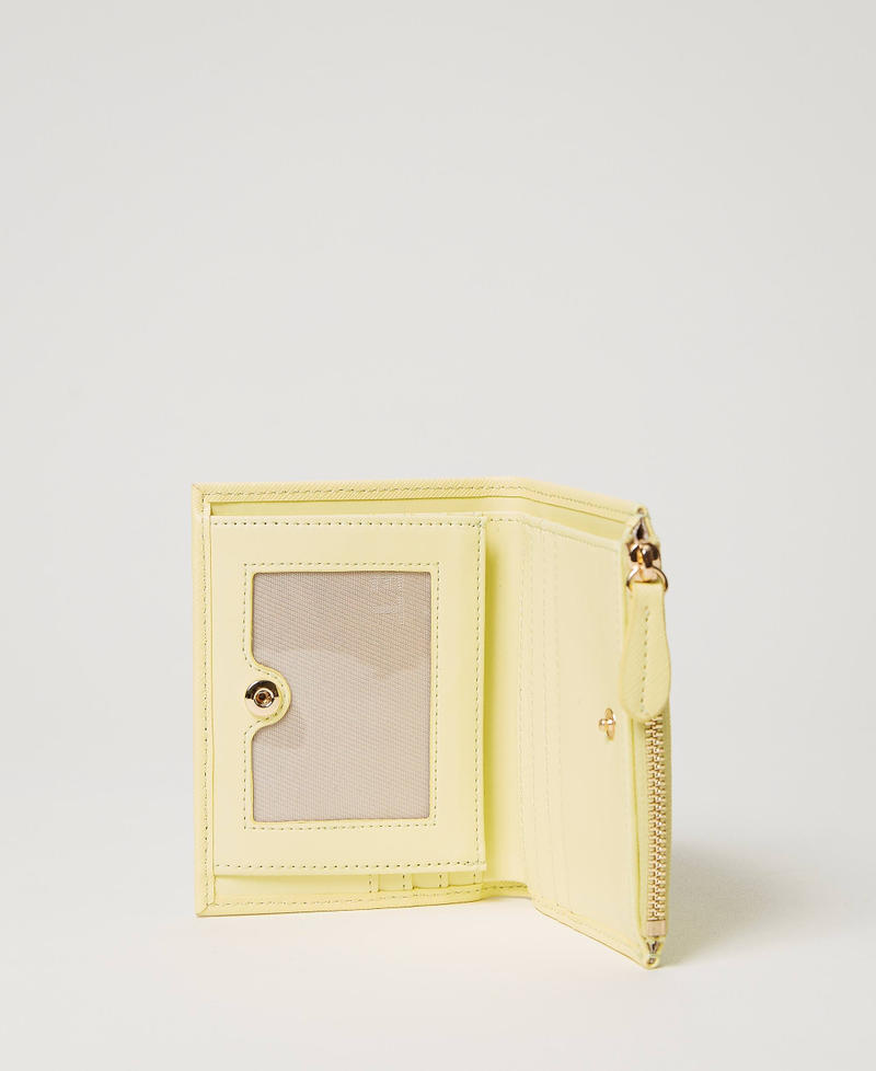 Small Oval T wallet &ldquo;Light Lemon&rdquo; Yellow Woman 241TH7011_04615_03