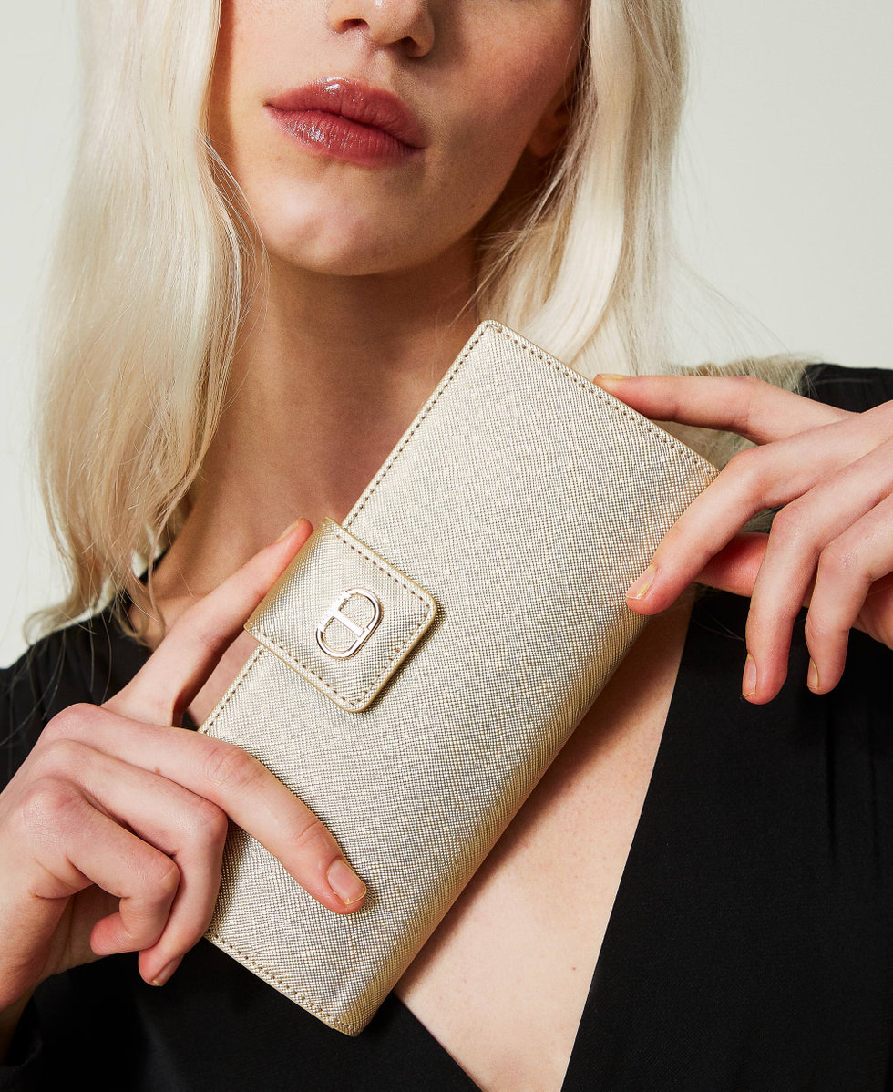 Portafoglio grande con Oval T