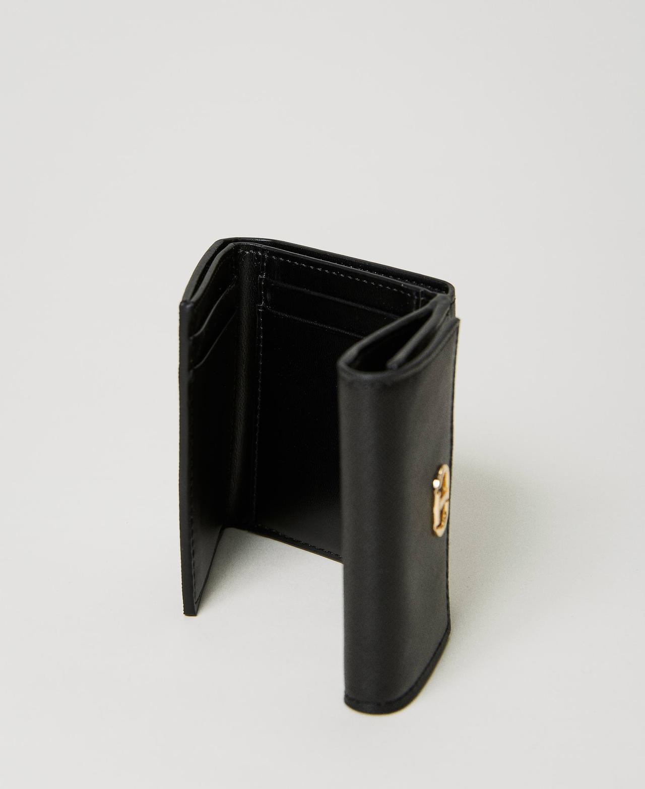 Petit portefeuille avec rabat et Oval T Violet « Jacinthe » Femme 241TH7019-03