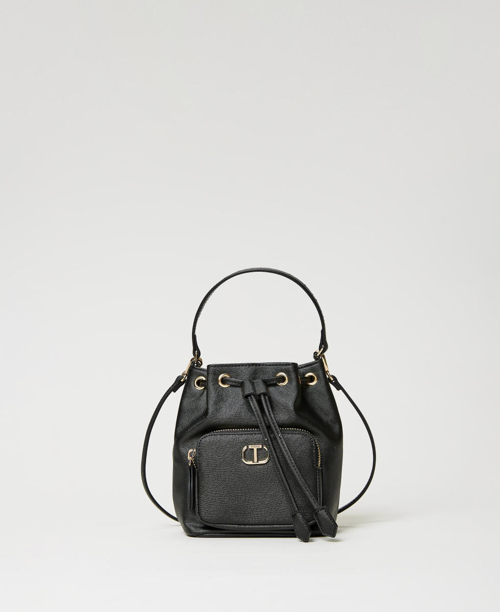 Mini bucket bag with Oval T Black Woman 241TH7030_00006_01