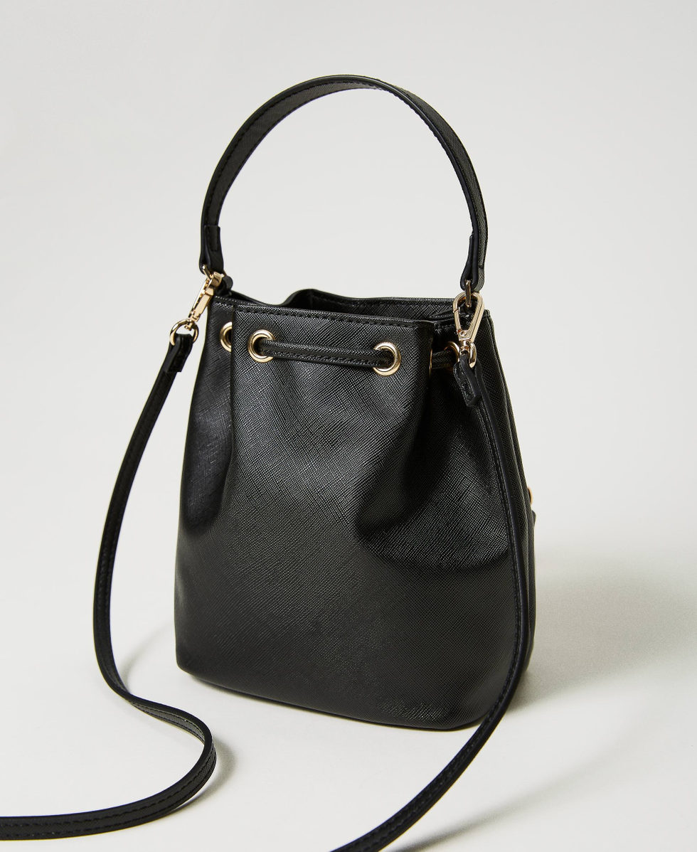 Mini bucket bag with Oval T Black Woman 241TH7030_00006_03