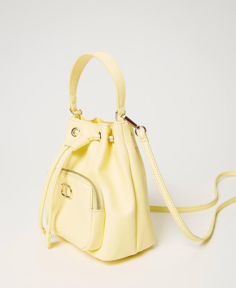 Mini sac seau avec Oval T Femme Jaune TWINSET Milano