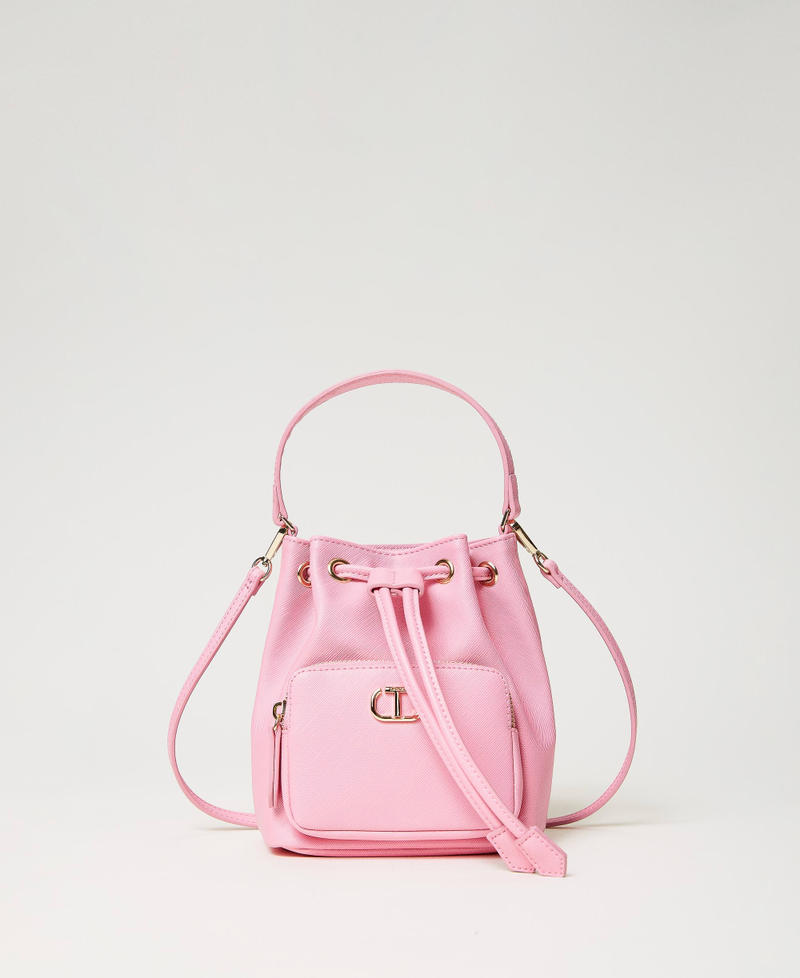 Mini borsa a secchiello con Oval T