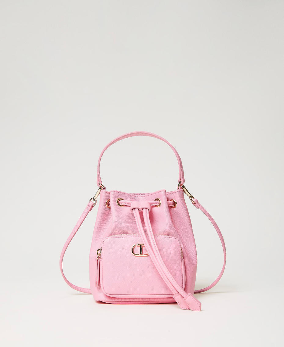 Mini borsa a secchiello con Oval T