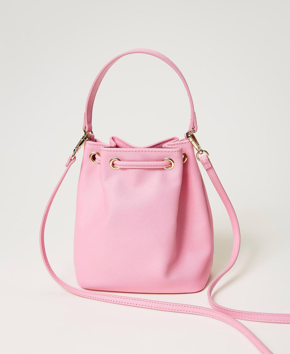 Mini borsa a secchiello con Oval T