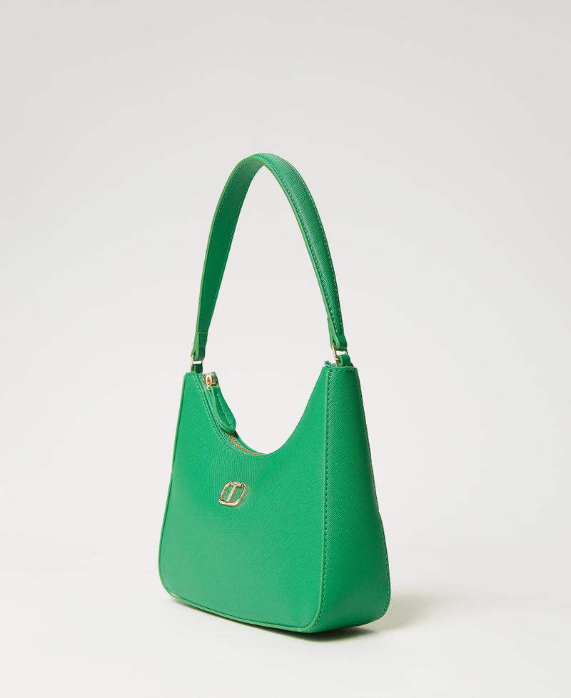 Mini hobo bag with Oval T “Flag Green” Woman 241TH7032_00928_02