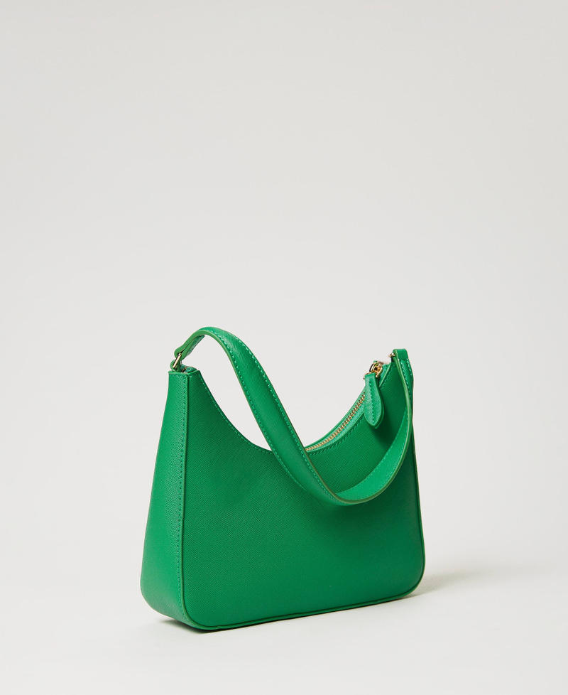 Mini hobo bag with Oval T &ldquo;Flag Green&rdquo; Woman 241TH7032_00928_03