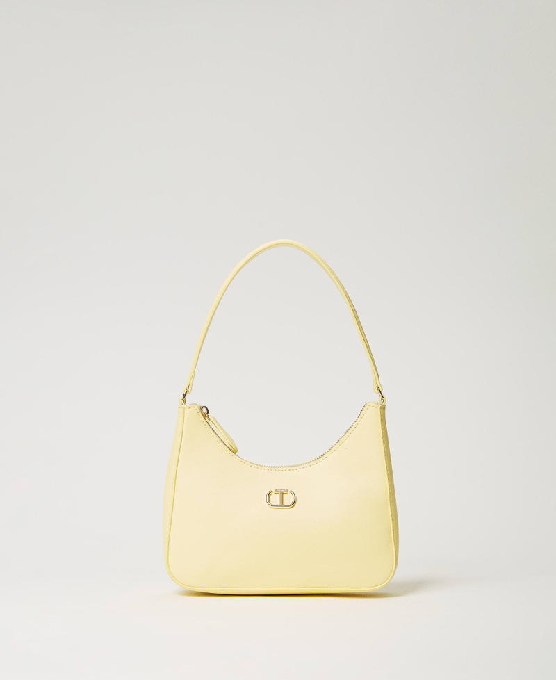 Mini hobo bag with Oval T “Light Lemon” Yellow Woman 241TH7032_04615_01