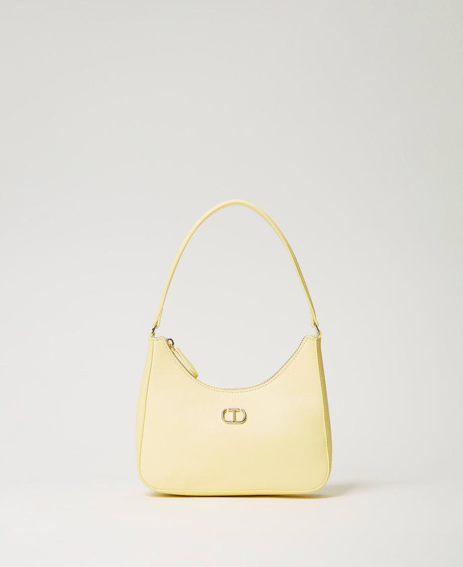 Mini hobo bag with Oval T “Light Lemon” Yellow Woman 241TH7032_04615_01
